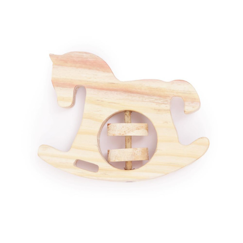 Wooden Handmade Sensory Stimulating - Unicorn Rattle For Born Babies (1 Piece)