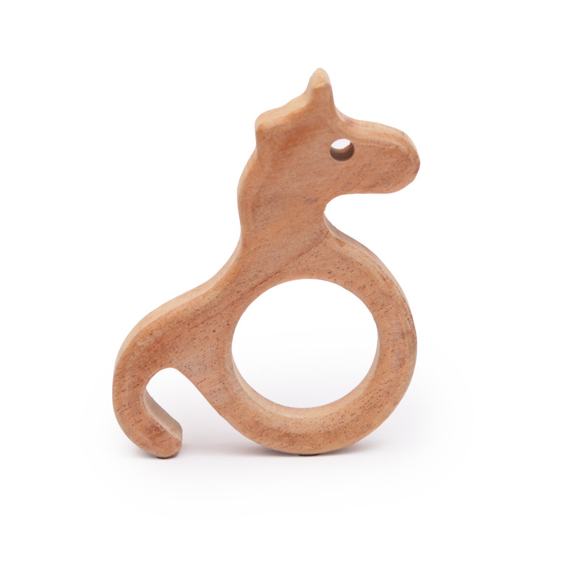 Natural and Chemical-Free Neem Wood - Unicorn Neem Teether (1 piece)