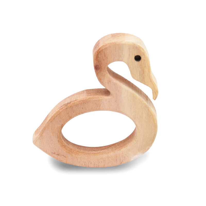 Natural and Chemical-Free Neem Wood - Crane Neem Teether (1 Pieces)