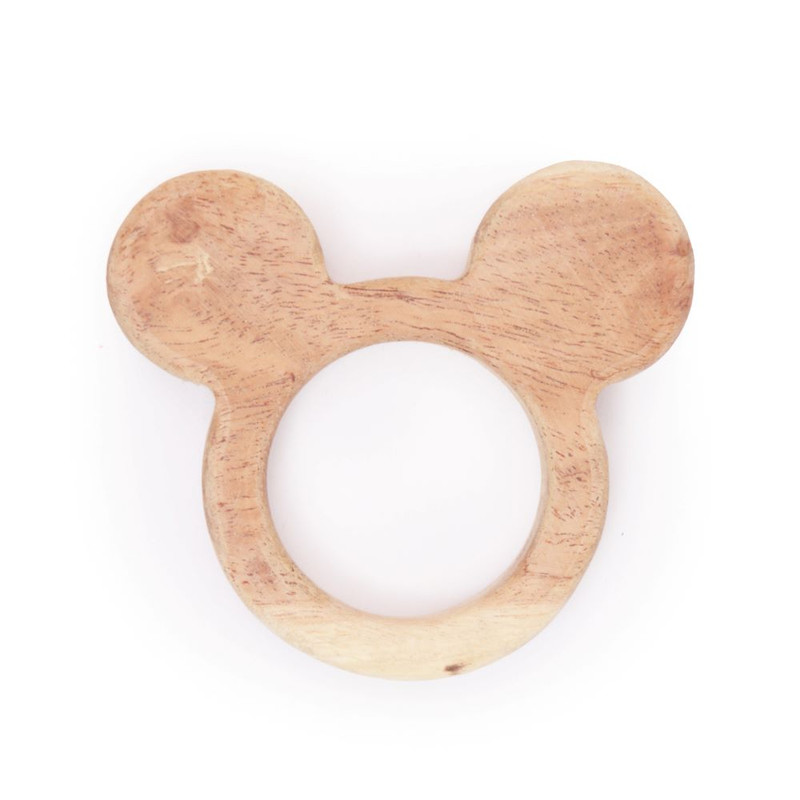 Natural and Chemical-Free Neem Wood - Mickey Mouse Neem Teether (1 Piece)