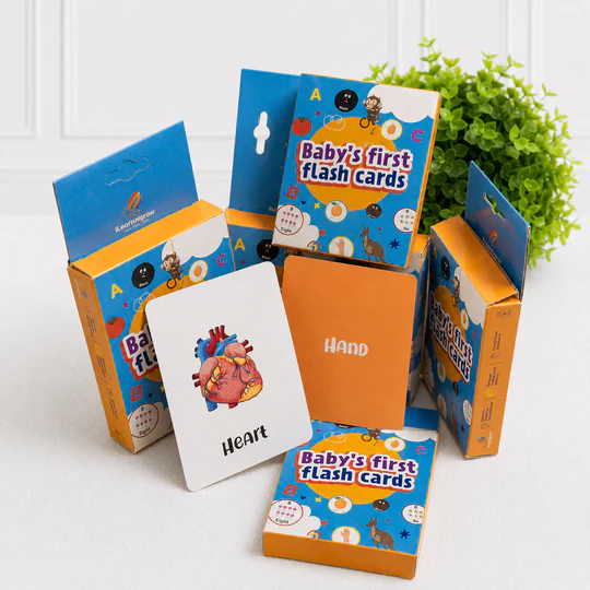 iLearnNGrow Flash Cards Rakhi Combo - 7 Educational Flash Card Sets with Rakhi for Kids