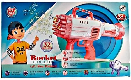 Toylura Rocket Bubble Gun