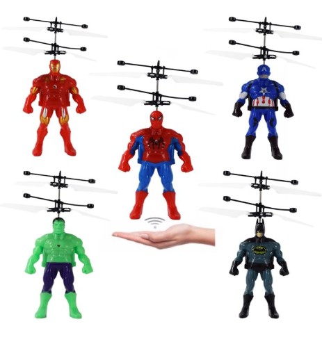 Toylura Action Sensor Super Hero Flying Helicopter Toy for Kids - Hand Controlled Indoor Flying Toy