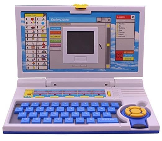 Toyfinity Educational Laptop Computer Toy with Mouse for Kids Above 3 Years - 20 Fun Activity Learning Machine, Now Learn Letter, Words, Games, Mathematics, Music, Logic, Memory Tool